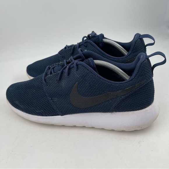 Nike Men’s Roshe Run Midnight Navy 511881-405 Knit Running Shoes - Size 11.5 - Picture 10 of 11